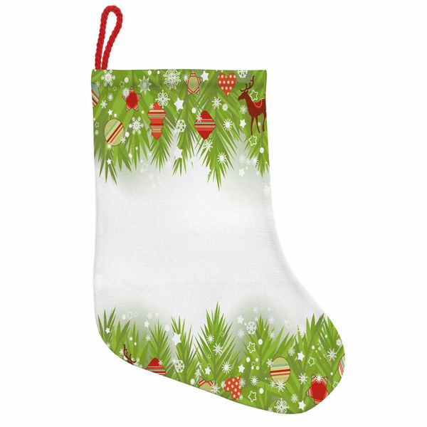 Abakuhaus Natale Stivali Di Babbo Natale Da Appendere Calze Di Natale, Albero Di Natale, Calza Di Natale Da Appendere, 25X35 Cm, Multicolore-image