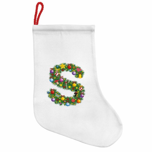 Abakuhaus Lettere Stivali Di Babbo Natale Da Appendere Calze Di Natale, Decorazioni Natalizie, Calze Di Natale Da Appendere, 25X35 Cm, Multicolore-image