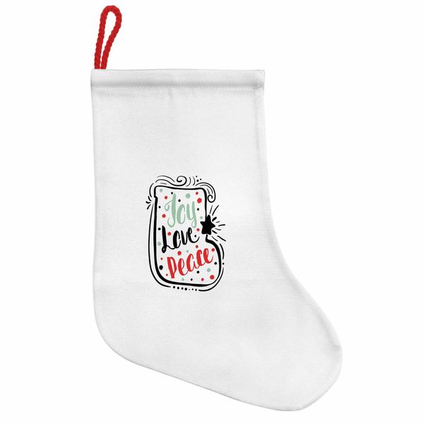 Abakuhaus Freude Stivali Di Babbo Natale Da Appendere Calze Natalizie, Calza Natalizia Astratta, Calza Natalizia Da Appendere, 35X50 Cm, Turchese Rosso Nero-image