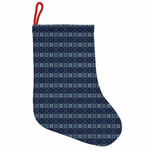Abakuhaus Calze Natalizie Nordiche Da Appendere, Motivo Natalizio, Calze Natalizie Da Appendere, 35X50 Cm, Azzurro Pallido Blu Navy-image