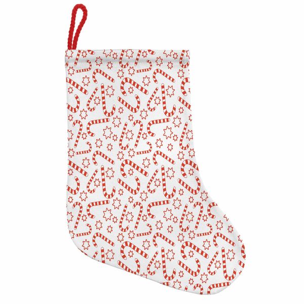 Abakuhaus Calzini Natalizi Con Stivaletti Di Babbo Natale Appesi, Tema Natalizio Con Stelle, Calzini Natalizi Da Appendere, 35X50 Cm, Bianco Vermiglio-image