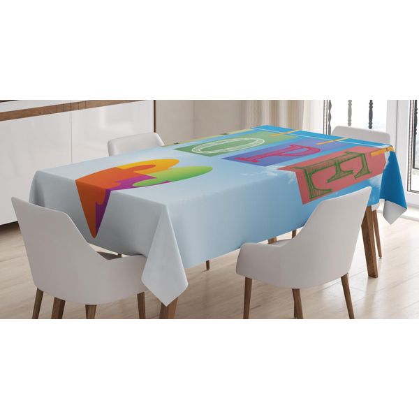 Abakuhaus Tovaglia Per Autismo, Non Perdere Mai La Speranza, Stampa Personalizzata, Colori Chiari Senza Scolorimento, Lavabile Per Uso Esterno, 140 X 170 Cm, Multicolore-image