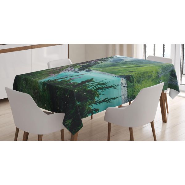 Abakuhaus Tovaglia Da Esterno, Majestic Mountain Lake, Adatta Per Interni Ed Esterni Lavabile Stampa Chiara Nessuno Scolorimento, 140 X 170 Cm, Multicolore-image