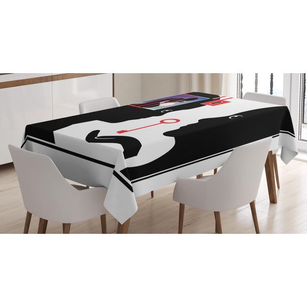 Abakuhaus Tovaglia Psicologica, Soluzioni Per Problemi Psicologici, Adatta Per Interni Ed Esterni, Lavabile, Stampa Chiara, Non Sbiadisce, 140 X 170 Cm, Nero Vermiglio-image