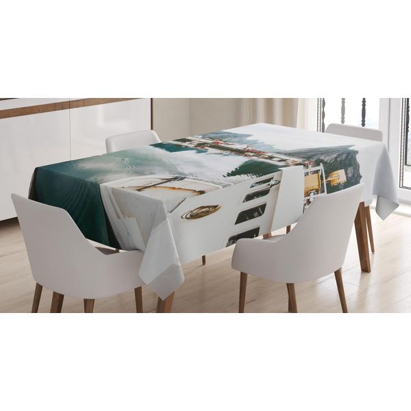 Abakuhaus Tovaglia Paesaggistica, Bella Foto Delle Lofoten In Norvegia, Adatta Per Interni Ed Esterni, Lavabile, Stampa Chiara, Non Sbiadisce, 140 X 170 Cm, Multicolore-image