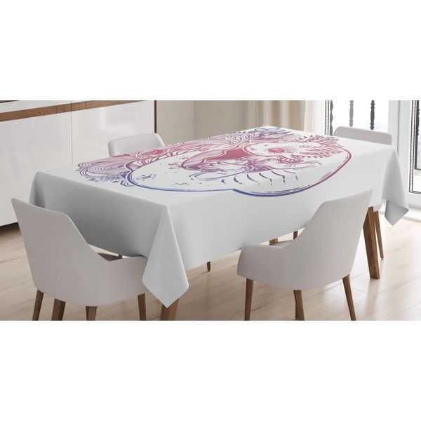 Abakuhaus Tovaglia Bohemien, Axolotl Little Monster, Adatta Per Interni Ed Esterni Lavabile Stampa Chiara Nessuno Scolorimento, 140 X 170 Cm, Multicolore-image