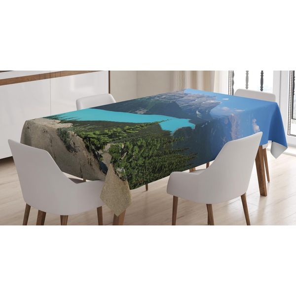 Abakuhaus Tovaglia Paesaggio, Aerial Vista Peyto Lake, Stampa Personalizzata Con Colori Vivaci, Lavabile, Impermeabile, Non Sbiadisce, 140 X 170 Cm, Multicolore-image