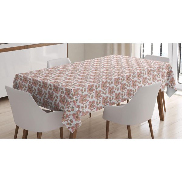 Abakuhaus Tovaglia Floreale, Stile Giardino Inglese Vittoriano, Adatta Per Interni Ed Esterni, Lavabile, Stampa Chiara, Non Sbiadisce, 140 X 170 Cm, Multicolore-image