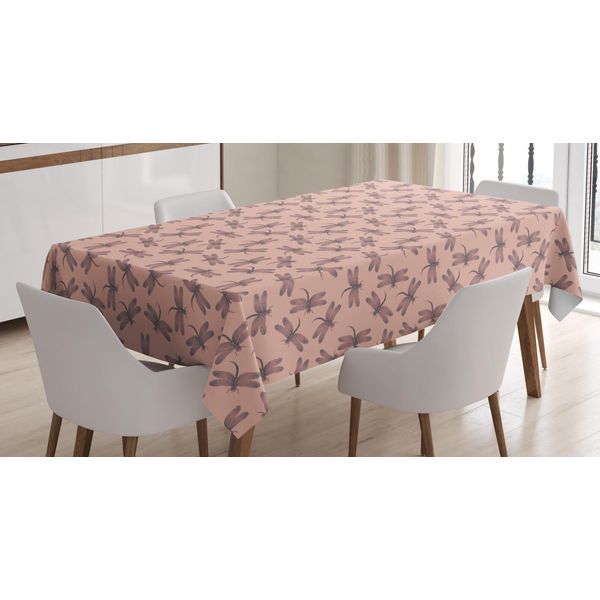 Abakuhaus Tovaglia Libelle, Gradient Insetti Esotici, Adatta Per Interni Ed Esterni Lavabile Stampa Chiara Nessuno Scolorimento, 140 X 170 Cm, Blush Scuro Taupe Caldo-image