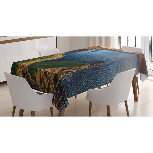 Abakuhaus Tovaglia Paesaggistica, Stile Contea Di Clare, Irlanda, Adatta Per Interni Ed Esterni, Lavabile, Stampa Chiara, Non Sbiadisce, 140 X 170 Cm, Multicolore-image