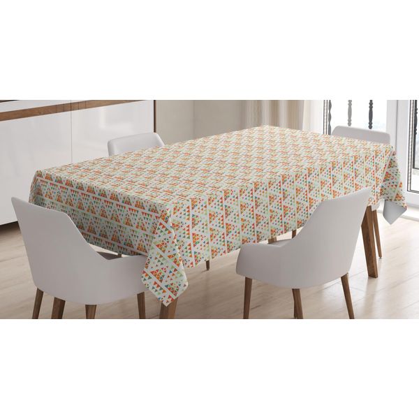 Abakuhaus Tovaglia Astratta, Motivo Triangolare Moderno, Adatta Per Interni Ed Esterni, Lavabile, Stampa Chiara, Non Sbiadisce, 140 X 170 Cm, Multicolore-image