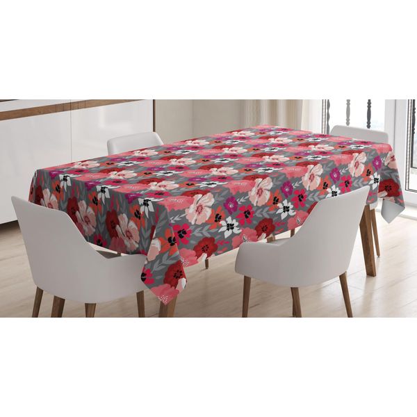 Abakuhaus Tovaglia A Fiori, 50 Anni Di Stile Audace Arte Floreale, Adatta Per Interni Ed Esterni Lavabile Stampa Chiara Nessuno Sbiadimento, 140 X 170 Cm, Multicolore-image