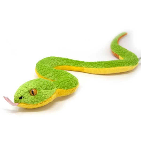 Cornelissen - Peluche - Pit Viper, Serpente (Verde Giallo) - 44 Cm-image