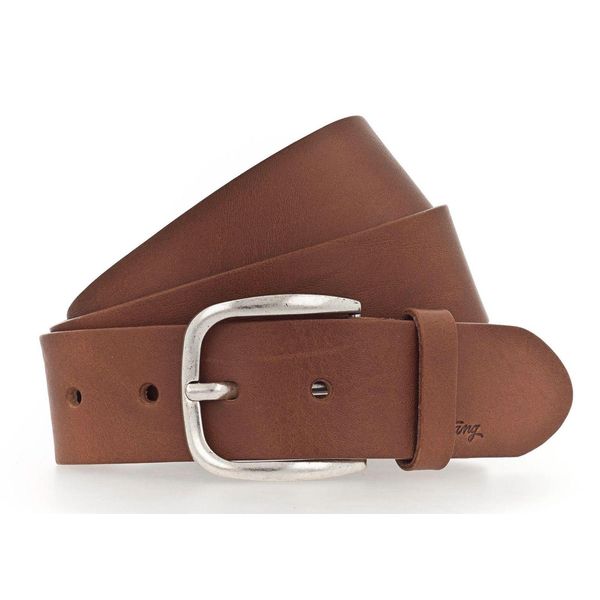 Mustang Pelle Cintura Classic Women Leather Belt W85 Cognac Marrone-image