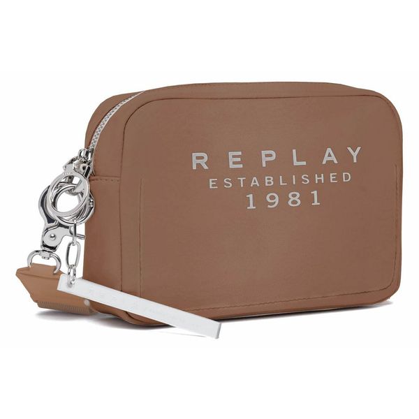 Replay Borsa A Tracolla Crossbody Bag Dirty Pale Beige Marrone Chiaro-image