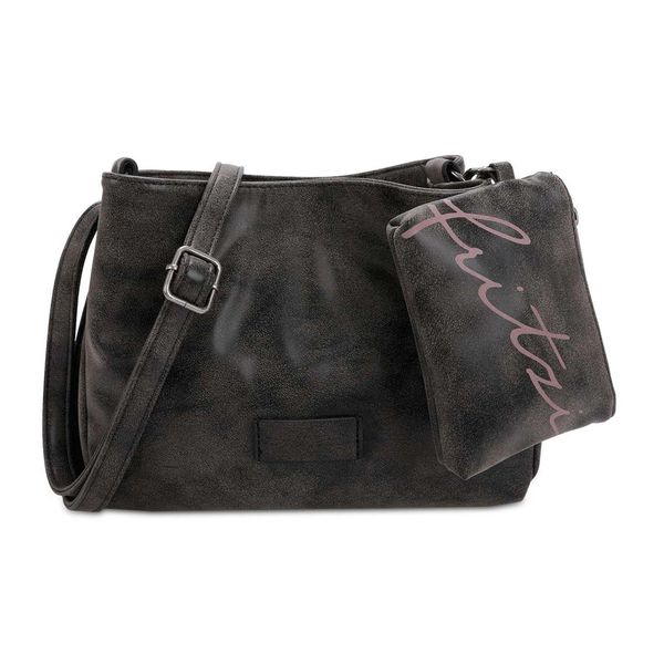 Fritzi Aus PreußEn Borsa A Tracolla Vintage Split03 Cross Bag Black Idol Grigio Scuro-image
