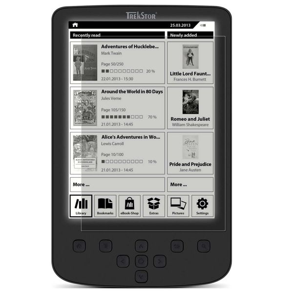 3X Pellicola Blindata Per Trekstor Ebook Reader Pyrus 2 Led Pellicola Blindata Premium 7H-image