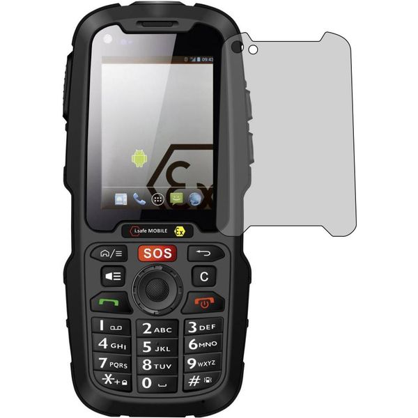 2X Pellicola Blindata Per I.Safe Mobile IS310.2 Pellicola Blindata Antishock Premium 7H-image