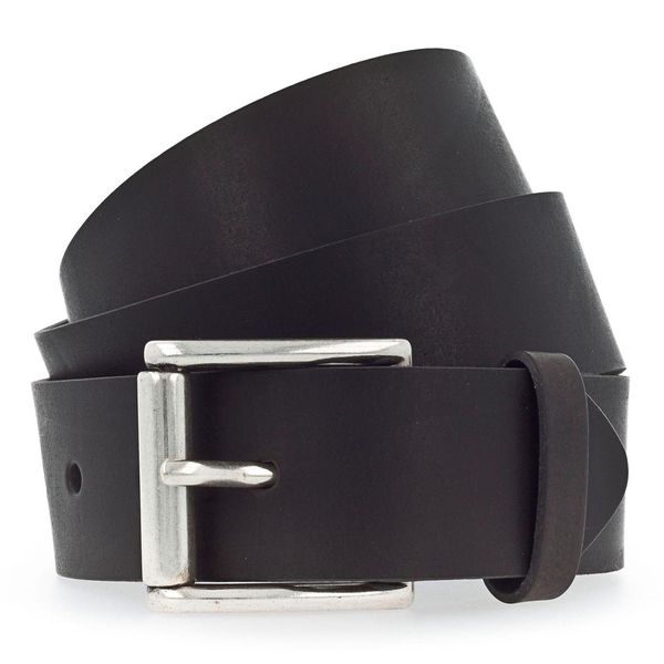 Vanzetti Pelle Cintura 40Mm Full Leather Belt W85 Dark Brown Marrone Scuro-image