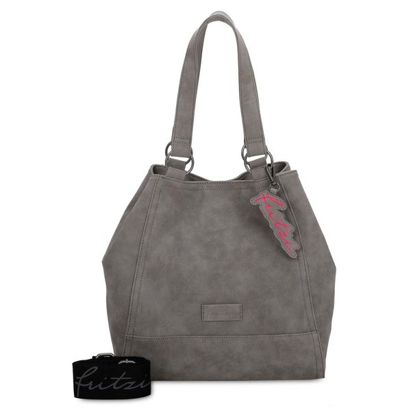 Fritzi Aus PreußEn Borsa Shopper Borsa A Tracolla Joy01 Rub Shopper Rock Grigio-image