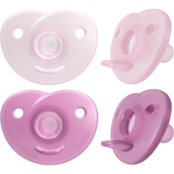 Philips Avent Soothie Silikona MāNeklīTis Ar Silikona Vairogu, 0-6M, 2 Gab., MeitenēM-image