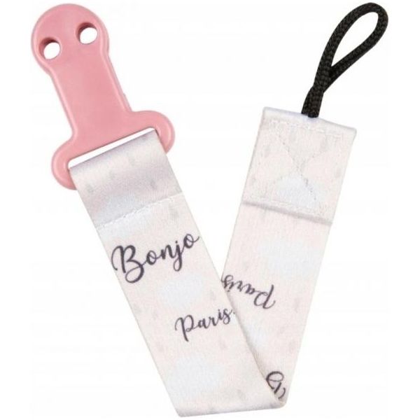 Canpolbabies Canpol Babies Nastro Su Succhietto Con Clip Bonjour Paris Rosa-image