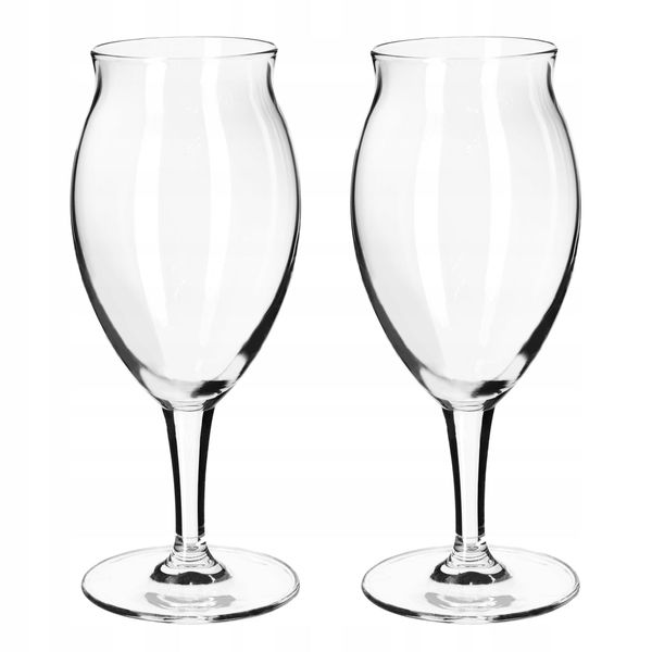 Set Di Bicchieri Da Birra Kadax "Forio"", Boccale Da Birra In Vetro, Bicchiere Da Birra, Trasparente, 410 Ml, 2 Pezzi"-image