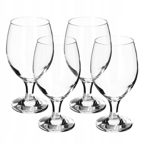 Set Di Bicchieri Da Birra Kadax "Forio"", Boccale Da Birra In Vetro, Bicchiere Da Birra, Trasparente, 400 Ml, 4 Pezzi"-image