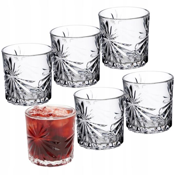 Set Di 6 Bicchieri Da Acqua Kadax, Bicchieri Da Acqua, Bicchieri Da Succo In Vetro, Bicchieri Per Acqua-image