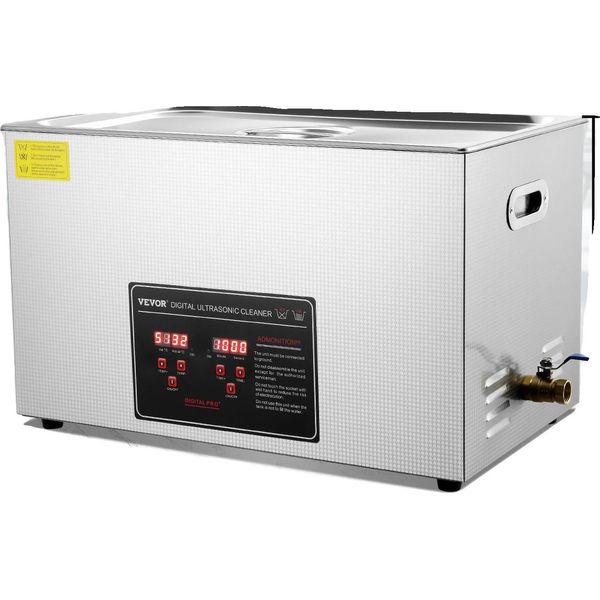 Vevor Pulitore Ad Ultrasuoni, Capacità 30L, Elevata Potenza Ultrasonica, Controllo Digitale, 30L-image