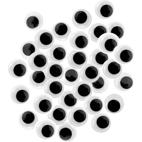 Occhi Di Plastica Wiggle Googly Eyes Craft Dolls 8Mm/80 Pezzi.-image