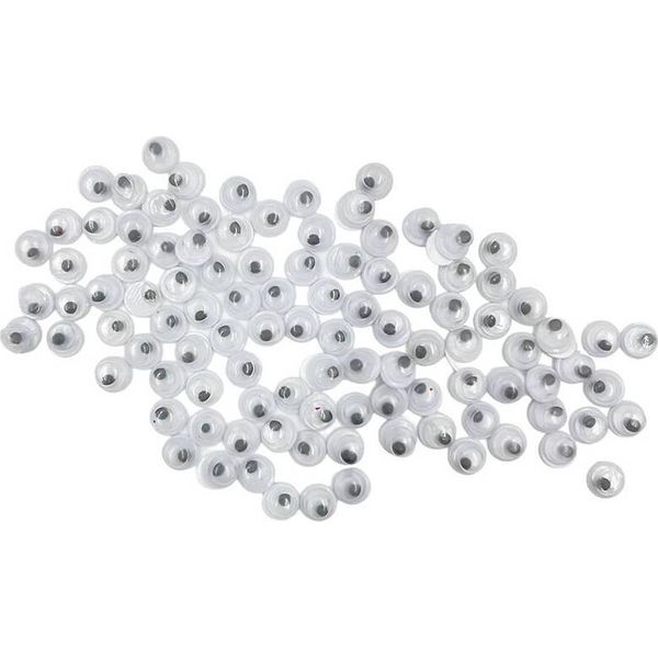 Occhi Ciglia Di Plastica Googly Eyes Craft Dolls 4Mm/100 Pz.-image