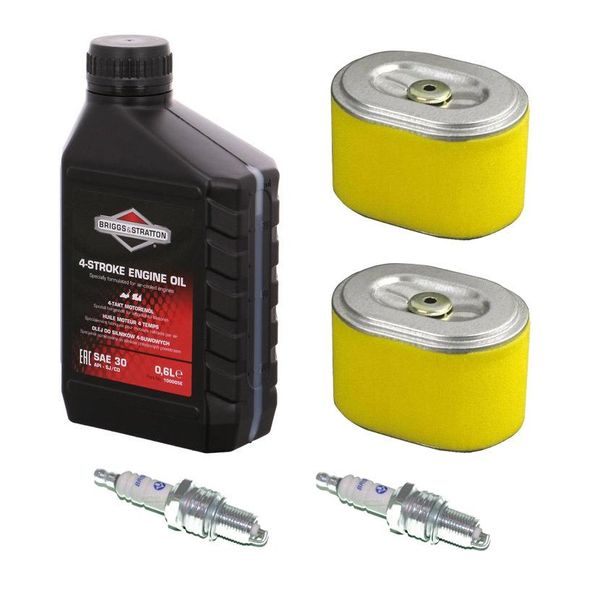 Candela + Filtro + Olio Per Pompa Dell'acqua Per Generatore Di Corrente Con Motore A 4 Tempi Da 5,5 A 6,5 Cv-image