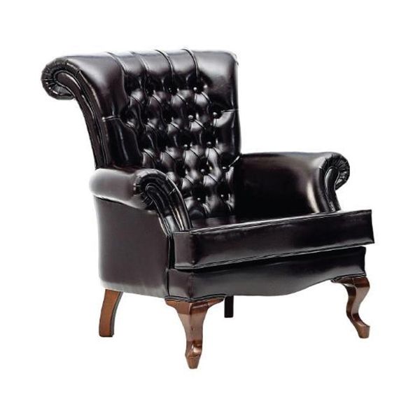 Poltrona Wing Chair 1 Posto Divano Divano Imbottito Divano In Pelle Tessile-image