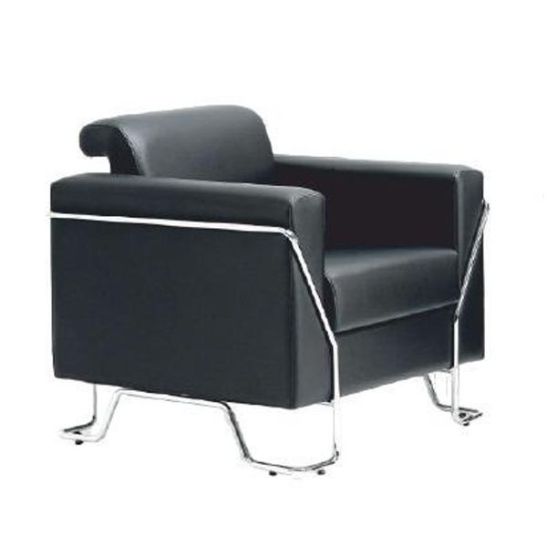 Divano A 1 Posto Imbottito Poltrona Divano Imbottito Tessuto Di Design Arredo Ufficio Sedile-image