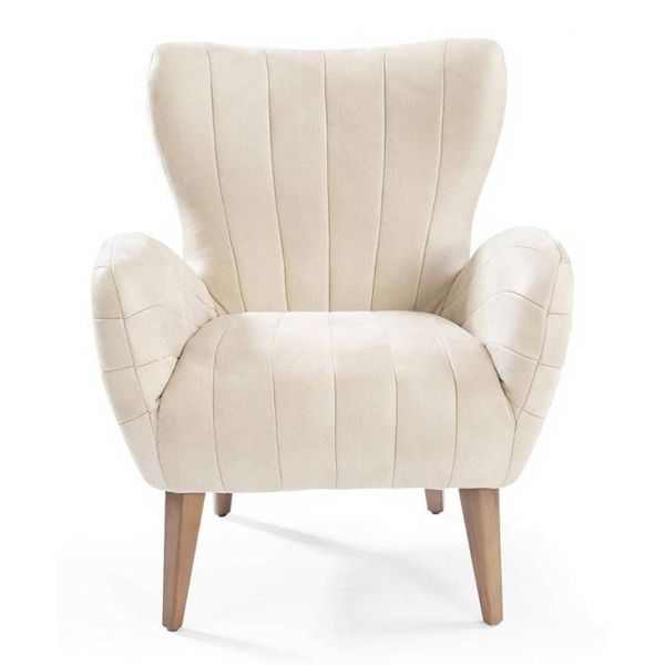Poltrona Lounge Poltrona Relax Tessile Poltrona Lounge Design Poltrona Comfort Beige-image