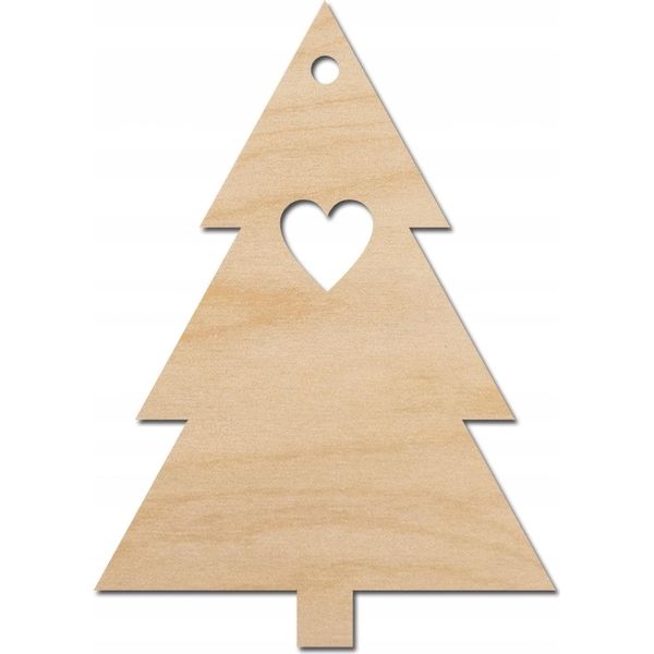 Ciondolo In Legno Per Albero Di Natale 2 Decorazioni-image