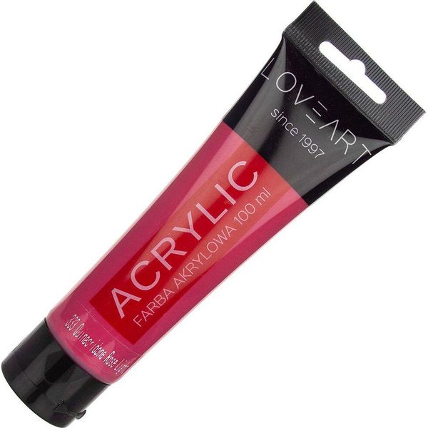 Loveart 100ML Pittura Acrilica Artisti Colore Pittura, Quina Cridone Rosa Chiaro 333 - Rosa Chiaro-image