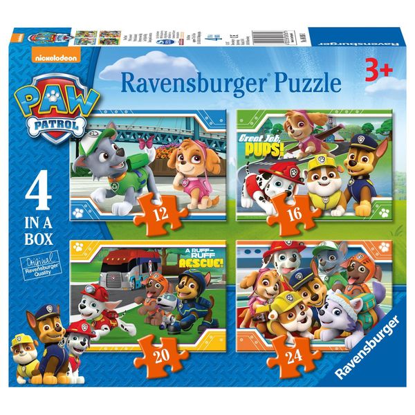 Ravensburger - Pattuglie Di Zampe -Puzzle 4In1-image