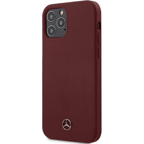 Mercedes Mehcp12Msilre Iphone 12/12 Pro 6.1 Rosso/Rosso Linea Custodia Rigida In Silicone-image