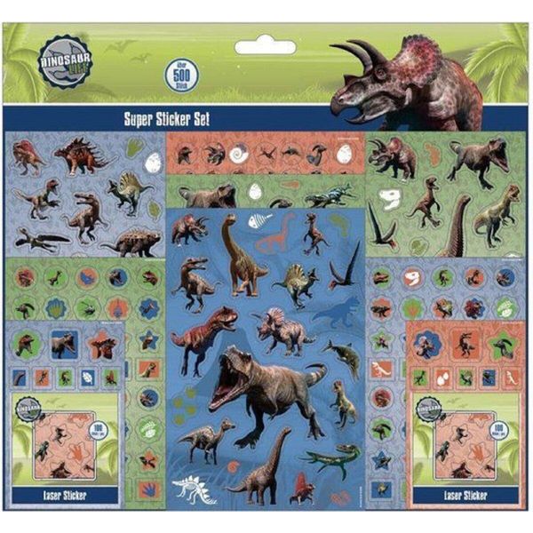 Set Di Adesivi Dino 500 Pezzi Adesivi Colorati Di Dinosauri Per Progetti Di Artigianato Creativo-image