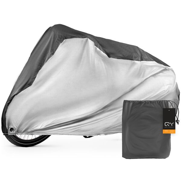 Telo Per Bicicletta Telo Protettivo Impermeabile Per Mountain Bike E Bici Elettriche Per 1 Bicicletta - 200 X 70 X 110 Cm - Nero / Argento-image