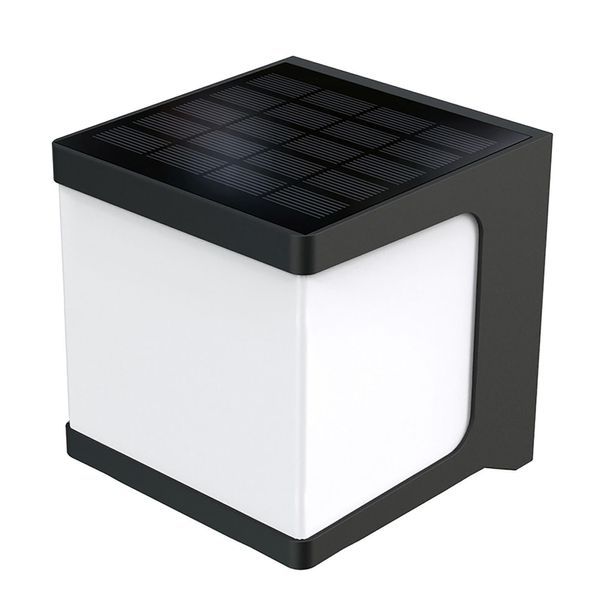 Applique Solare A Led Viking VSR18 IP54 6,25 W 1000 Lm 4000 K Nero Con Sensore Di Movimento-image