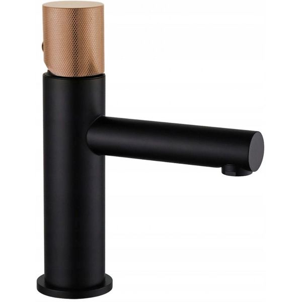 Mexen Elba One Rubinetto Lavabo, Nero/Oro Rosa - 74101-76-image