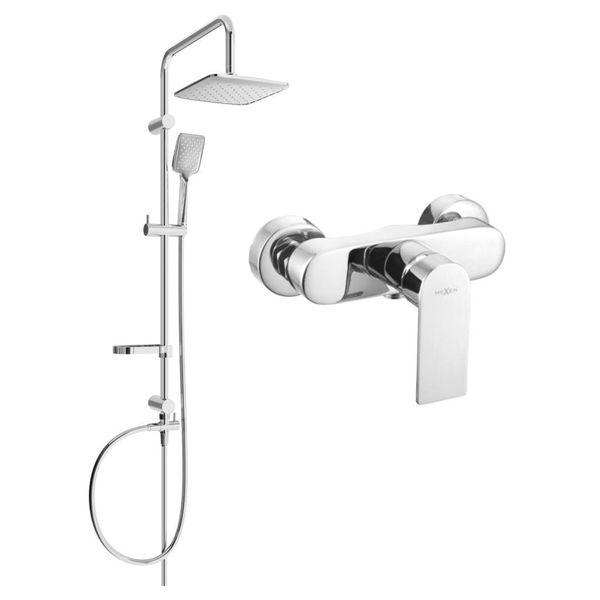 Mexen Sven Set Doccia Esterno Con Soffione E Miscelatore Doccia Royo, Cromato - 72240262-00-image