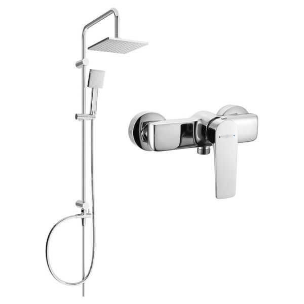 Mexen Tord Set Doccia Esterno Con Soffione E Miscelatore Doccia Lynx, Cromo - 745940200-00-image