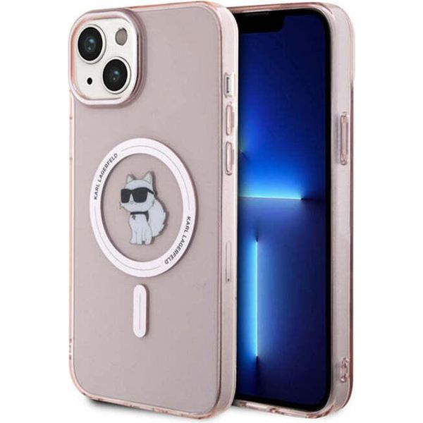 Karl Lagerfeld Klhmp15Mhfccnop Custodia Rigida Per Iphone 15Plus / 14 Plus 6.7 RóżOwy/Pink Iml Choupette Magsafe-image