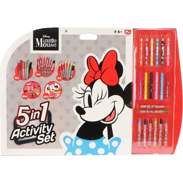 Set Di Scrittura Disney Minnie Mouse - Set Creativo Con Penne E Accessori Per Bambini-image