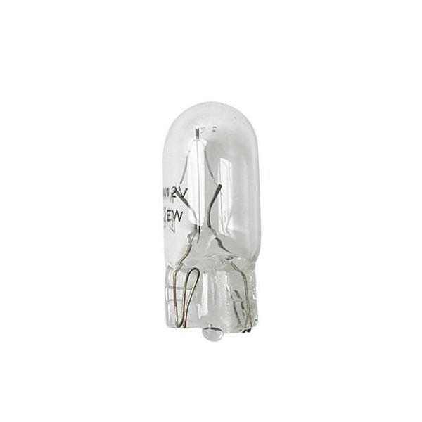 Lampa 12V Con Base In Vetro - W5W - 5W - W2,1X9,5D - 2 Pezzi - Blister-image