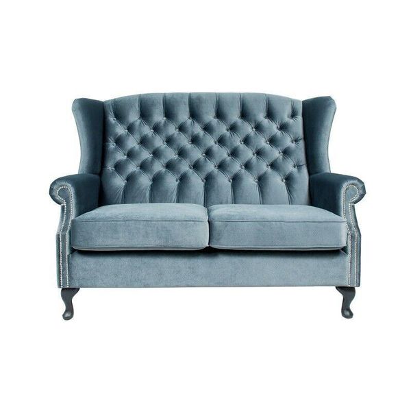 Divano 2 Posti Chesterfield Imbottitura Design Divano Divani Sedie Ad Ala Poltrone-image